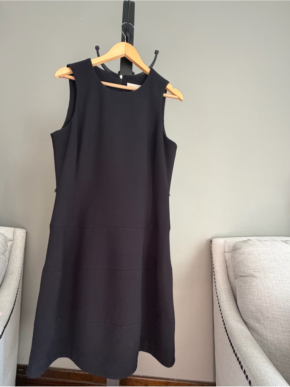 Michael Kors Black Sleeveless A-Line Dress